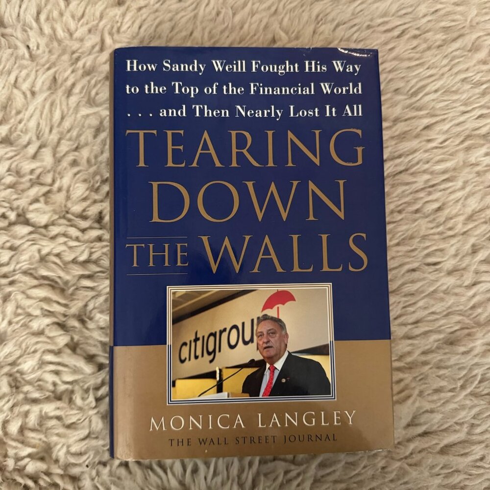 Tearing Down the Walls by Monica Langley hard cover book